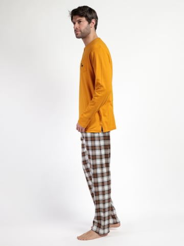 admas Pyjama "Admas" oranje/zwart