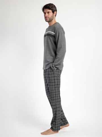 admas Pyjama "Stay at home" antraciet