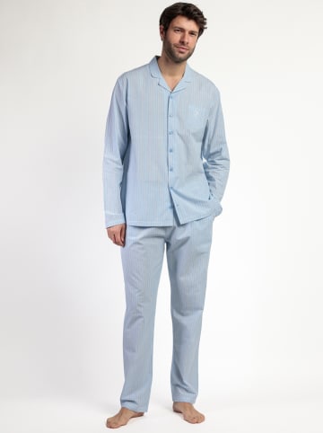 admas Pyjama "Admas home" lichtblauw