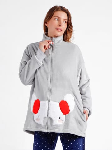 admas Fleecejacke in Hellgrau