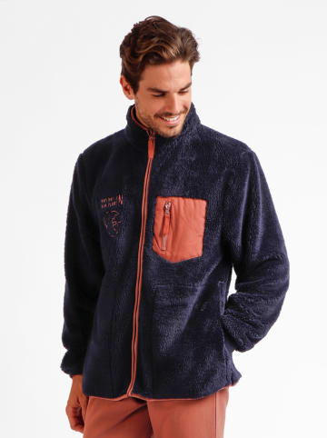 admas Fleece vest "new plan" donkerblauw