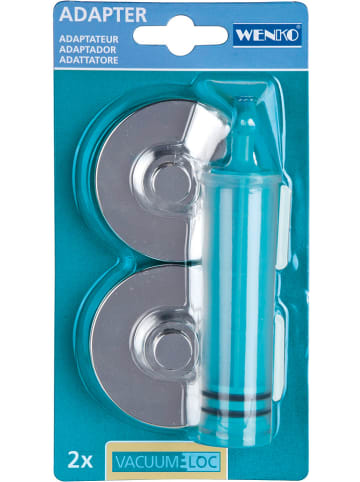 Wenko Vacuüm-Loc adapter blauw - (L)6 cm