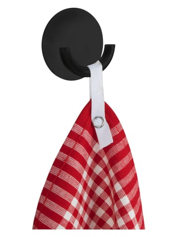 Wenko Wandhaken "Rondo" in Schwarz - Ø 5,5 cm