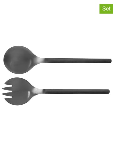 Wenko 2-delige saladebestekset "Nagy" zwart - (L)29 cm