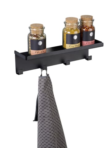 Wenko Listwa "Ima" w kolorze czarnym z haczykami - dł. 30 cm