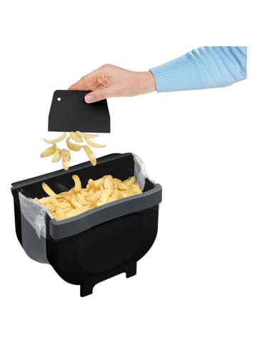 Wenko Kosz w kolorze czarnym na drzwi szafki kuchennej - 25,5 x 18 x 18 cm