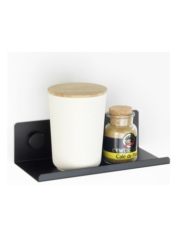 Wenko Keukenrek zwart - (B)25 x (H)7,5 x (D)12 cm