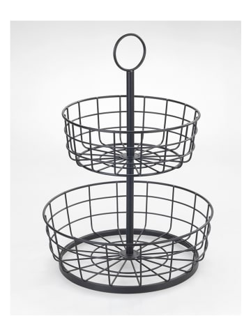Wenko Etażerka w kolorze czarnym - wys. 39 cm x Ø 28 cm