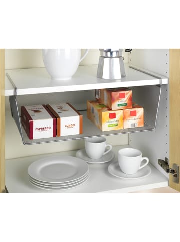 Wenko Plank-hangmand zilverkleurig - (B)49 x (H)18 x (D)28 cm