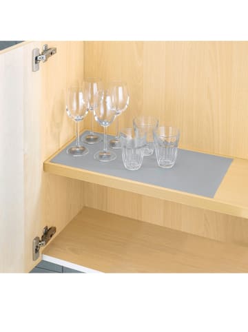 Wenko 2-delige set: antislipmatten "Noppen" grijs - (B)150 x (T)50 cm
