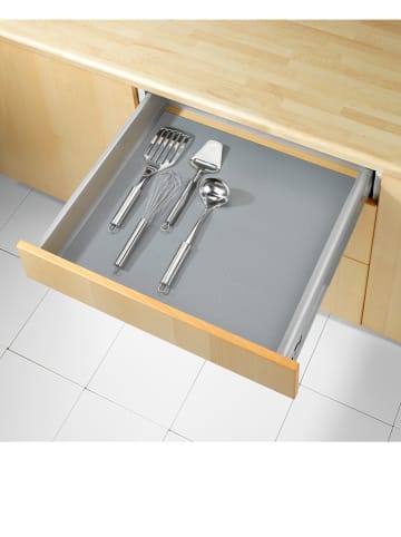 Wenko 2er-Set: Anti-Rutsch-Matten "Noppen" in Grau - (B)150 x (T)50 cm