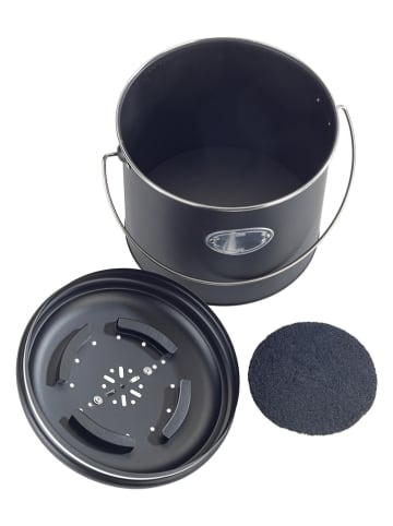 Wenko Komposteimer "Nero" in Schwarz - 6 l