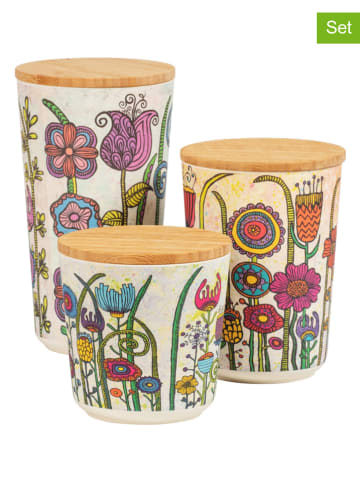 Wenko Pojemniki (3 szt.) ze wzorem