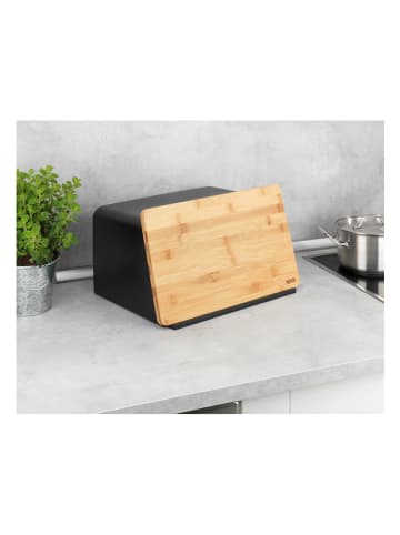 Wenko Chlebak w kolorze czarnym - 35 x 20,5 x 26 cm