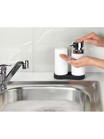 Wenko 3-częściowy zestaw "Easy Squeez-e" w kolorze srebrno-białym