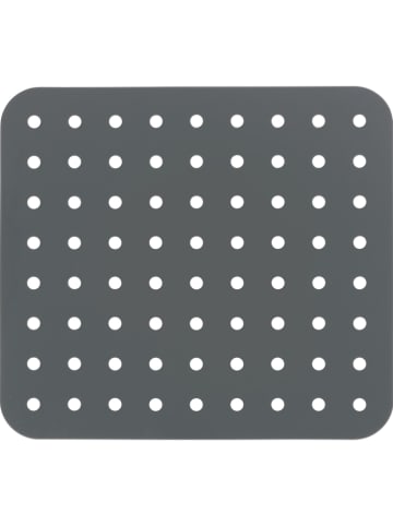 Wenko Gootsteenmat "Kristal" grijs - (B)27,5 x (H)1 X (D)31 cm