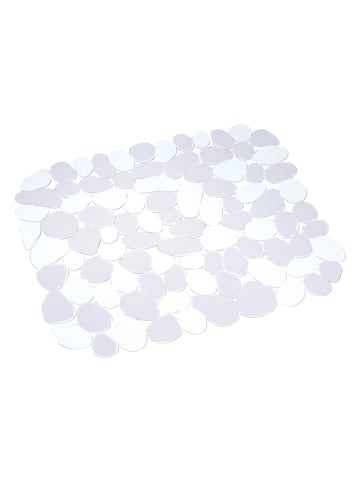 Wenko 2-delige set: gootsteenmatten "Stone" transparant - (L)31 x (B)26 cm