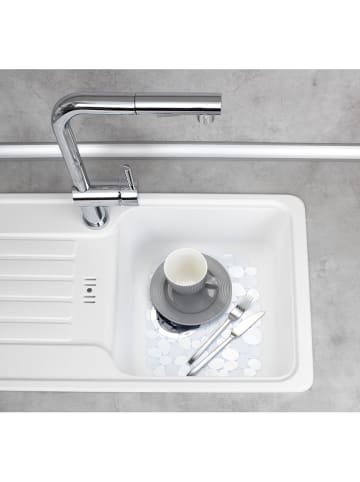 Wenko 2er-Set: Spülbeckeneinlagen "Stone" in Transparent - (L)31 x (B)26 cm