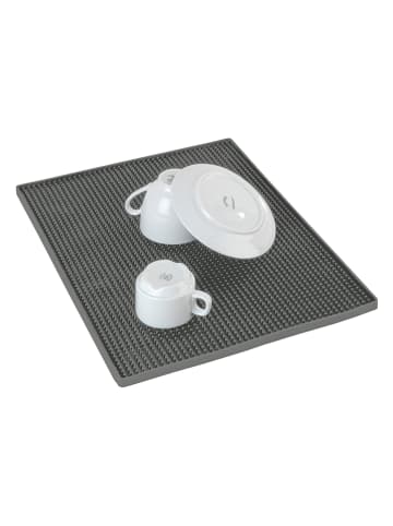 Wenko Afdruipmat "Maxi" grijs - (L)40 x (B)30 cm