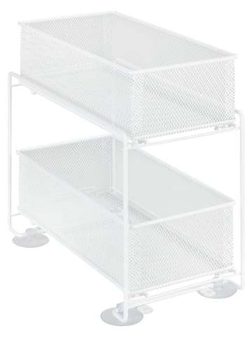 Wenko Regał "Gioma" w kolorze białym z szufladami - 18 x 33 x 35 cm