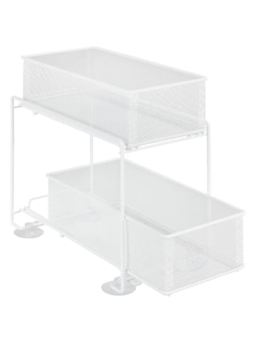 Wenko Regał "Gioma" w kolorze białym z szufladami - 18 x 33 x 35 cm