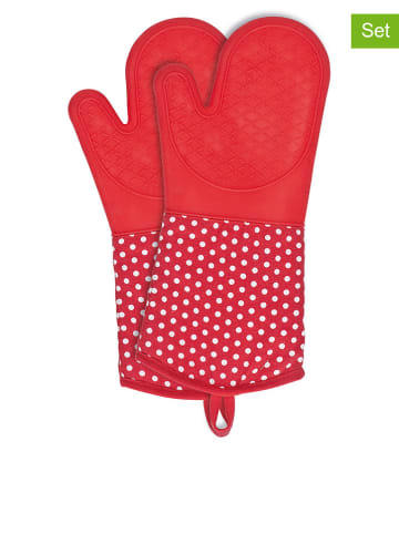 Wenko 2-delige set: ovenwanten rood - (L)37,5 x (B)18,5 cm