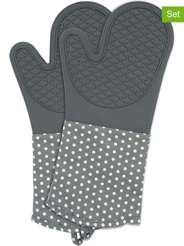 Wenko 2-delige set: ovenwanten grijs - (L)37,5 x (B)18,5 cm