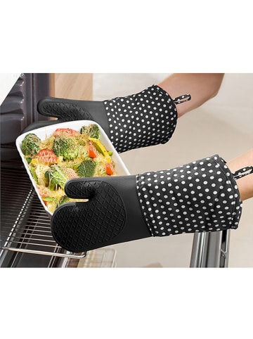 Wenko 2er-Set: Topfhandschuhe in Schwarz - (L)37,5 x (B)18,5 cm