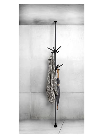 Wenko 2-delige set: driedubbele haken "Herkules" zwart - (B)29 x (H)12,5 x (D)15 cm