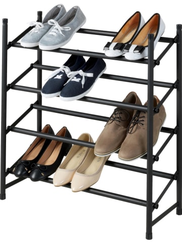 Wenko Schoenenrek "Hero" zwart - (B)62 x (H)68 x (D)23 cm