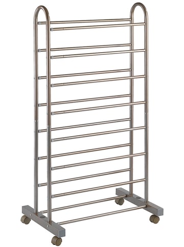 Wenko Schoenenrek "Giant" zilverkleurig - (H)125,5 x (D)43 cm
