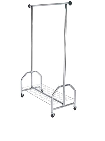 Wenko Kleiderständer in Silber - (B)120 x (H)180 x (T)50 cm