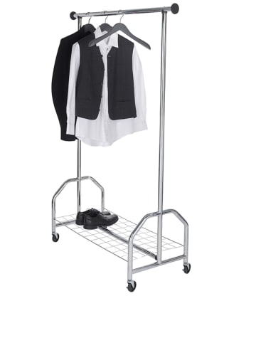 Wenko Kleiderständer in Silber - (B)120 x (H)180 x (T)50 cm