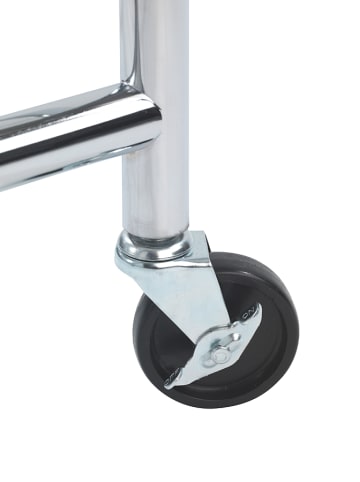 Wenko Kledingrek zilverkleurig - (B)120 x (H)180 x (D)50 cm