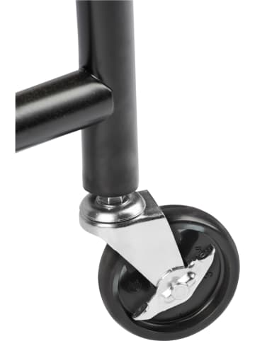 Wenko Kledingrek "Profi" zwart - (B)121 x (H)185 x (D)52 cm