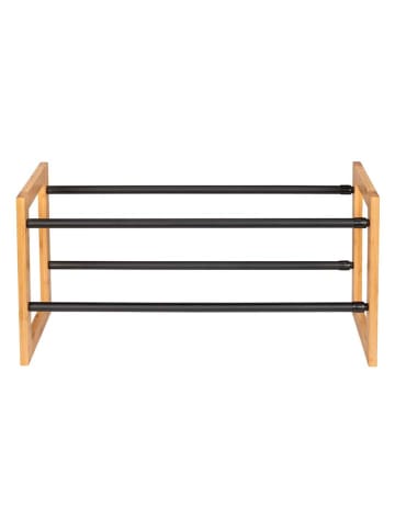 Wenko Schoenenrek naturel/zwart - (B)61 x (H)30 x (D)20 cm