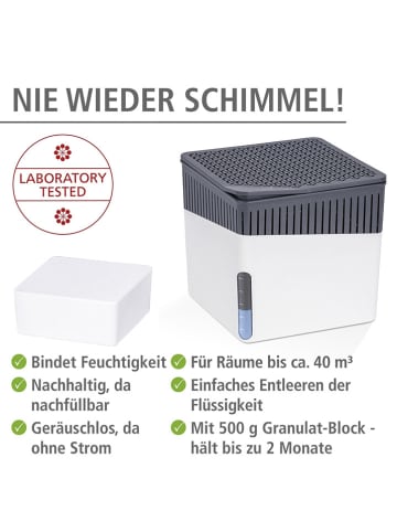 Wenko 2er-Set: Luftentfeuchter-Nachfüllpack "Cube" in Weiß