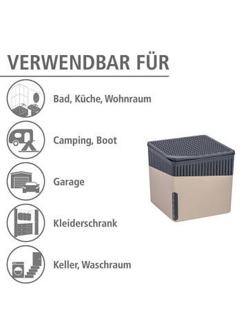 Wenko Luchtontvochtiger "Cube" beige - (B)16,5 x (H)15,7 x (D)16,5 cm