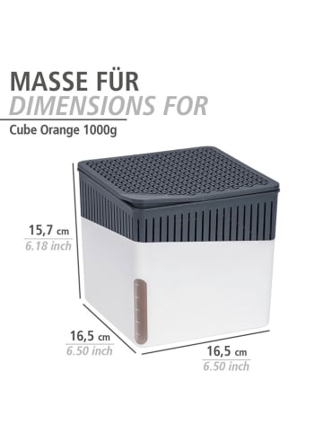 Wenko Luchtontvochtiger navulverpakking "Cube orange" wit