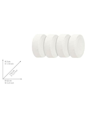 Wenko 4er-Set: Nachfüll-Luftentfeuchter in Weiß - 4x 250 g