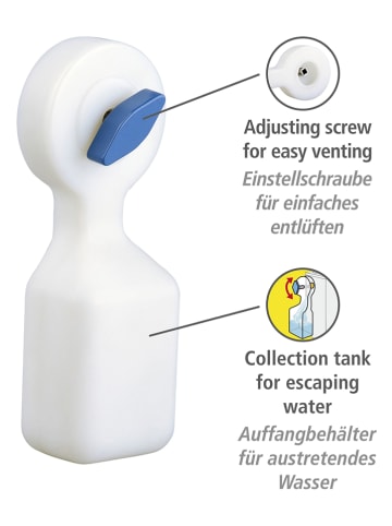 Wenko Verwarmingsventilator wit - (B)5 x (H)15,5 x (D)4 cm