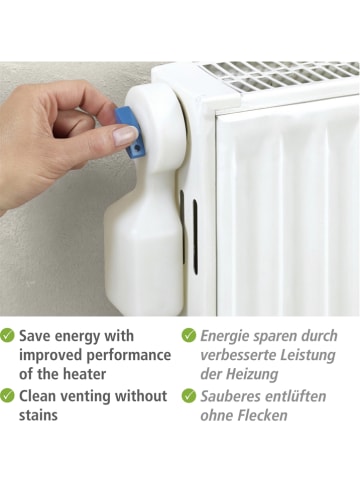 Wenko Verwarmingsventilator wit - (B)5 x (H)15,5 x (D)4 cm