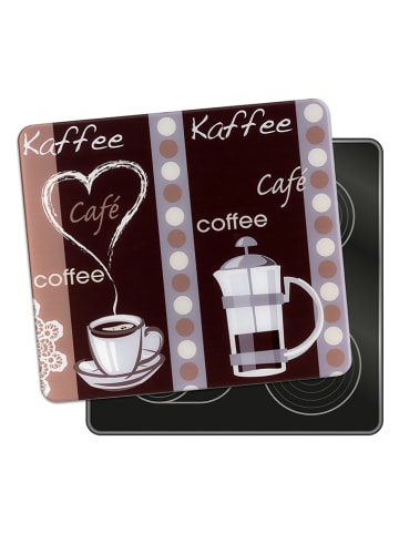 Wenko 2-delige set: fornuisafdekplaten "Koffie" - (L)30 x (B)52 cm