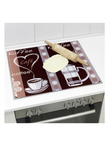 Wenko 2-delige set: fornuisafdekplaten "Koffie" - (L)30 x (B)52 cm