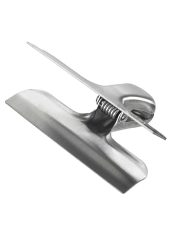 Wenko 10-delige set: sluitklemmen zilverkleurig - (B)7,6 x (H)6,3 cm