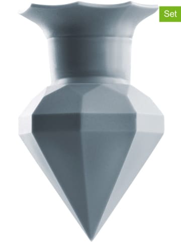 Wenko 2-delige set: waterkraanontkalker grijs - (H)7 x  Ø 5 cm