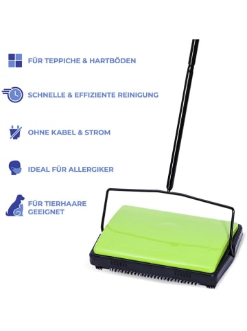 Wenko Tapijtreiniger groen/zwart - (B)28 x (H)105 x (D)19 cm