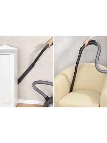 Wenko 2-delige set: stofzuigeropzetstukken zwart - (H)94 cm