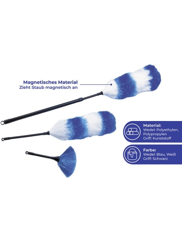 Wenko 3-delige plumeau-set blauw