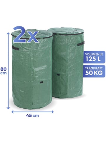 Wenko Worki (2 szt.) w kolorze zielonym na kompost - 2x 125 l